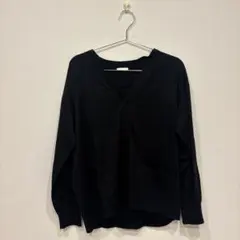 GU ブラック Mサイズ 長袖ニットカーディガン