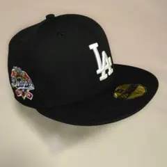 ニューエラロサンゼルス・ドジャース 59FIFTY 　100周年記念キャップ 黒