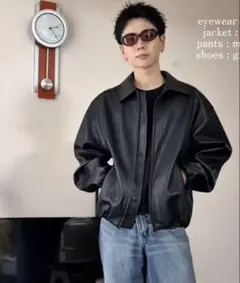 ZARA フェイクレザー ボンバージャケット