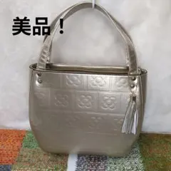 大幅値下げ！美品★OSHUKORO 欧州航路　ゴールド エンボス花柄 バッグ