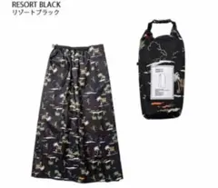kiu　WP　LONGYI　SKIRT　レインウェア　黒リゾートブラック　ラストのサムネイル