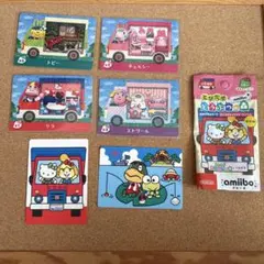 どうぶつの森　サンリオ　アミーボカード 4枚➕シール２枚　未使用