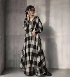 【antiqua 完売 シャツワンピース】