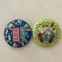 新品　未使用　ディズニー　刺繍缶バッチ　2点セット♡