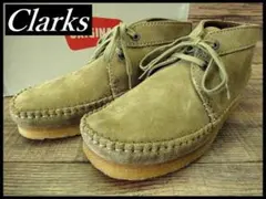 新品 クラークス スエードレザー ウィーバー ブーツ オークウッド 26.0 ③