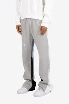 mnml フレア スウェットパンツ s 新品 ブラック Qoo10] mnml スウェットパンツ ミニマル フレアパンツ