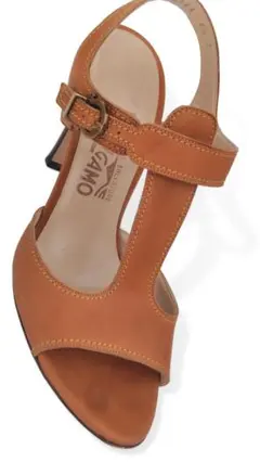 フィラガモ サンダル 23.5cm アンクルガンチーニ　ストラップ レザー