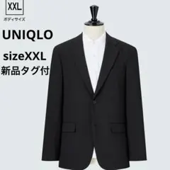 UNIQLO 感動ジャケット ウールライク　XXL ブラック 新品タグ付 軽量