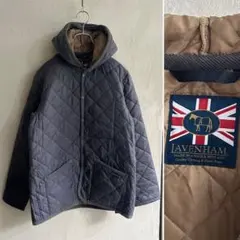 極美 LAVENHAM CRAYDON フード キルティングジャケット 40