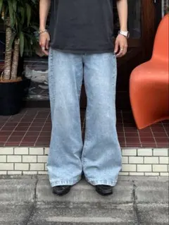 90s KSBB extra wide denim 極太デニムパンツ 古着 - メルカリ