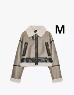 ZARA ザラ　ショート ダブルフェイスジャケット　完売品　新品、未使用