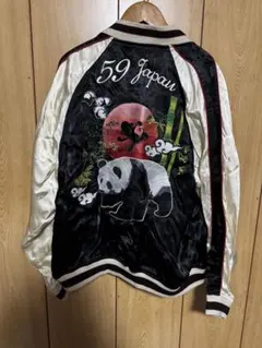 中古】一心如鏡 スカジャン パンダ L - メルカリ