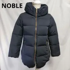 美品♡ NOBLEノーブル エステルファイユミドルダウンコート ネイビー 40 美品♡ NOBLEノーブル エステルファイユミドルダウンコート