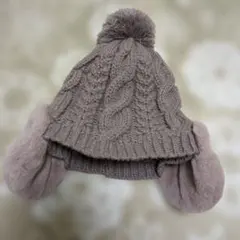 ファー ニット帽