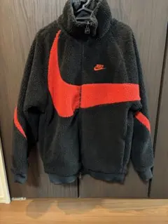 NIKE リバーシブル ボアジャケット 黒×赤