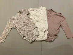 女の子 H&M 長袖ボディスーツ 3枚セット