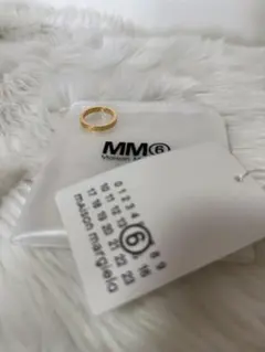 MM6 Maison Margiela ナンバーロゴ リング ゴールドのサムネイル