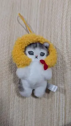 ライオンフード付き猫ぬいぐるみ