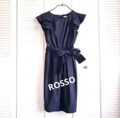 【美品】ROSSO ネイビーロングワンピース