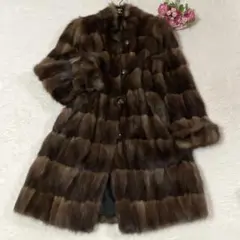 エ*1様 未使用　150万円　セーブル/ウイゼル　リバーシブルロングコート 2025年最新】Yahoo!オークション -ウィーゼル 毛皮 リバーシブルコート