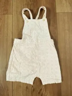 プチバトーコットン 薄ピンク サロペット オーバーオール86㎝女の子
