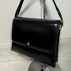 【極美品】Bally バリー ショルダーバッグ レザー 黒 冠婚葬祭 肩掛けのサムネイル