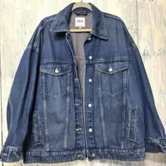 ZARA デニムジャケット オーバーサイズ ビックサイズ