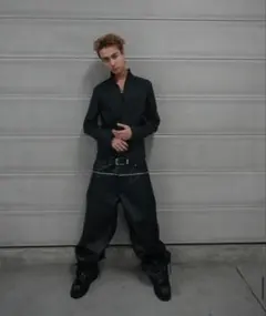 goar.archive White Croco Zipper Pants M - メルカリ