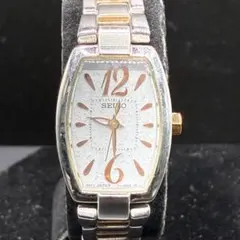 セイコー SEIKO ソーラー レディース 腕時計 18mm コンビ トノー
