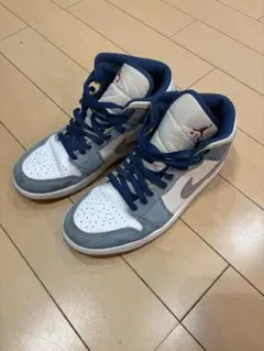 Nike Air Jordan 青白 ハイカットスニーカー