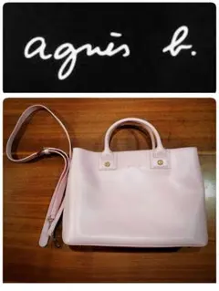 美品！ アニエスベー agnès b. ピンク（桜色）　トートバッグ