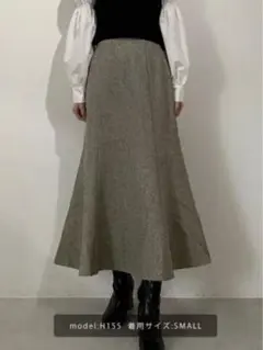 ツイードマーメイドスカート
