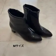 RE RUGA ブラック レザー ブーツレディース（M）