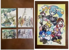 ボーカロイド　ポストカード　ストラップ　カード