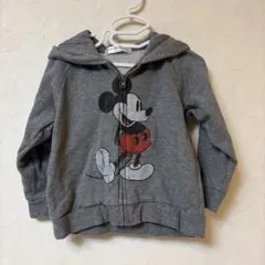【美品】東京ディズニーリゾート ミッキーマウス パーカー 90 キッズ