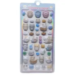 フロッキーシール　ふわふわ　もふもふ　3Dシール　立体シール　ぷっくり　猫　ネコ