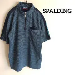 スポルディング♡SPALDING　ハーフジップTシャツ　ボーダーのサムネイル
