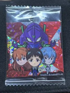 エヴァンゲリオンシールウエハースEVA2-23 SRシンジ＆レイ＆アスカ＆初号機