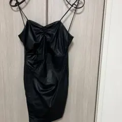 ZARA レザー　ミニワンピース XS