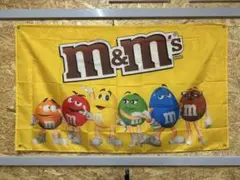 特大フラッグ M&M'S エムアンドエムズ USA雑貨 アメリカン雑貨 看板