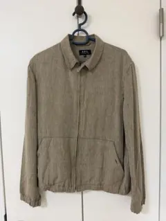 A.P.C. アーペーセー リネンウール ジップアップジャケット XS ベージュのサムネイル