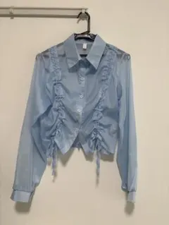 ブラウス ブルー