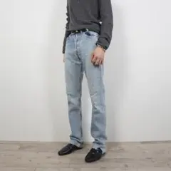 LEVI'S 501 ストレートデニムパンツ フランス製 ライトブルー/X47