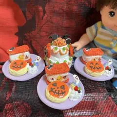 ミニチュア ハロウィンスイーツ セット みんなでシェア 粘土アート ロータス