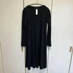 【試着のみ】y's for living ワンピース　長袖　黒のサムネイル