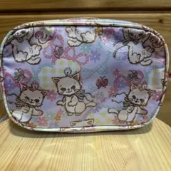 SWIMMER ポーチ 猫柄 パープル