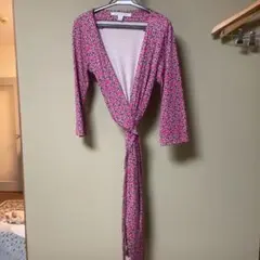 DIANE von FURSTENBERG 花柄長袖ワンピース サイズ6