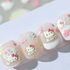 キティちゃん　ネイルシール　ネイルパーツ　シール　ステッカー　即購入可