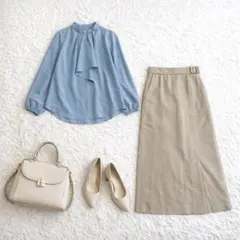 オフィスカジュアル コーデ売り ブラウス×スカート M〜S セレモニー 春