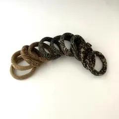 ヘアゴム ジャージヘアゴム ソフトヘアゴム アニマル柄 10本